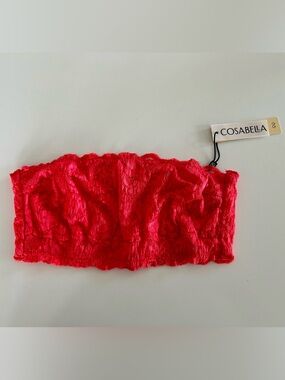 NWT Cosabella Hot Pink Bandeau Bra